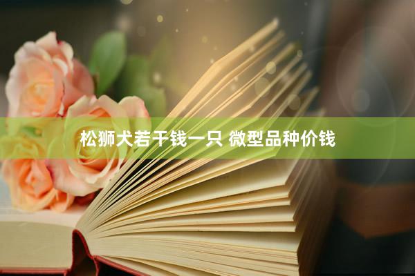 松狮犬若干钱一只 微型品种价钱